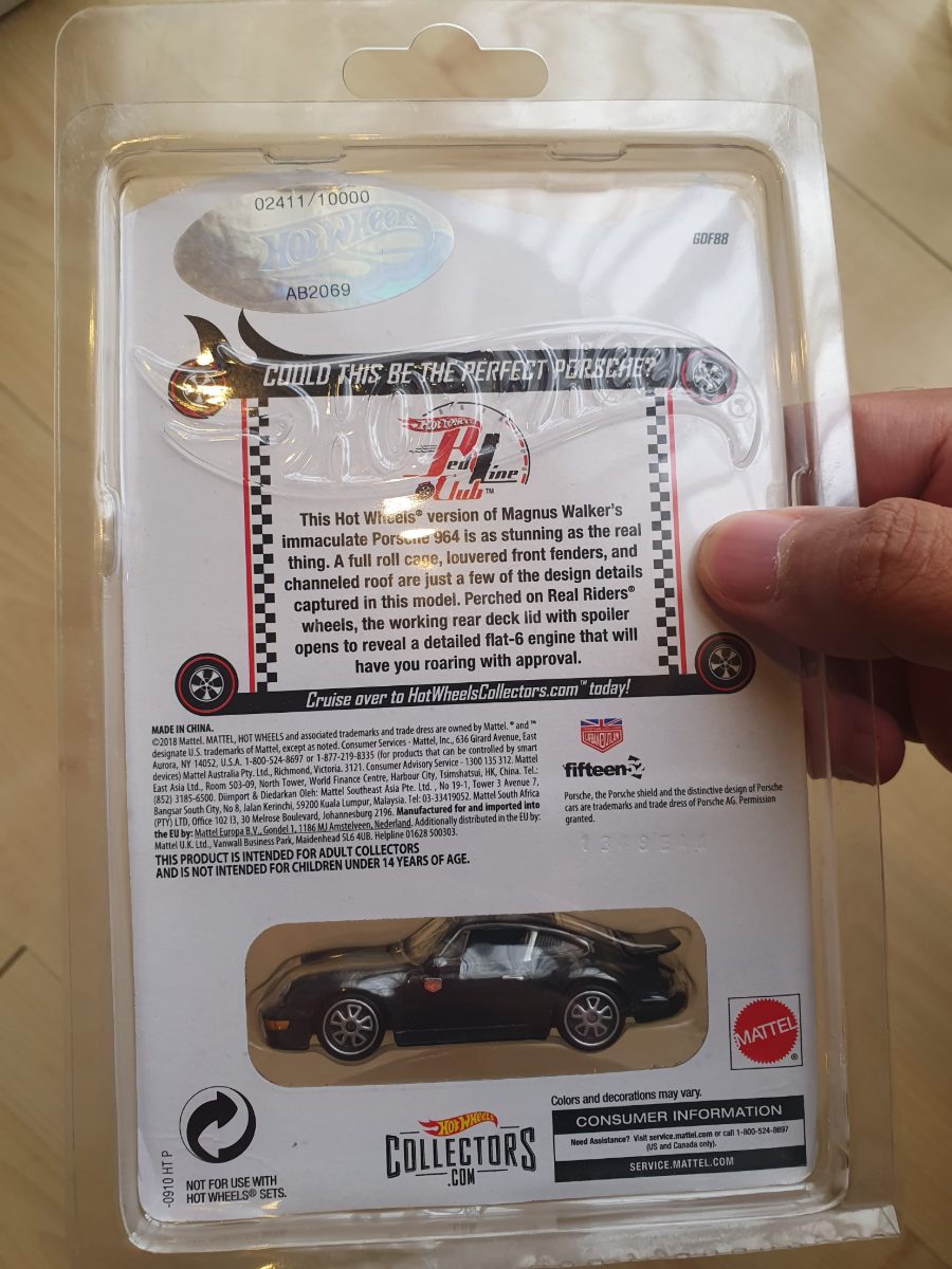 Hot Wheels RLC Porsche 964