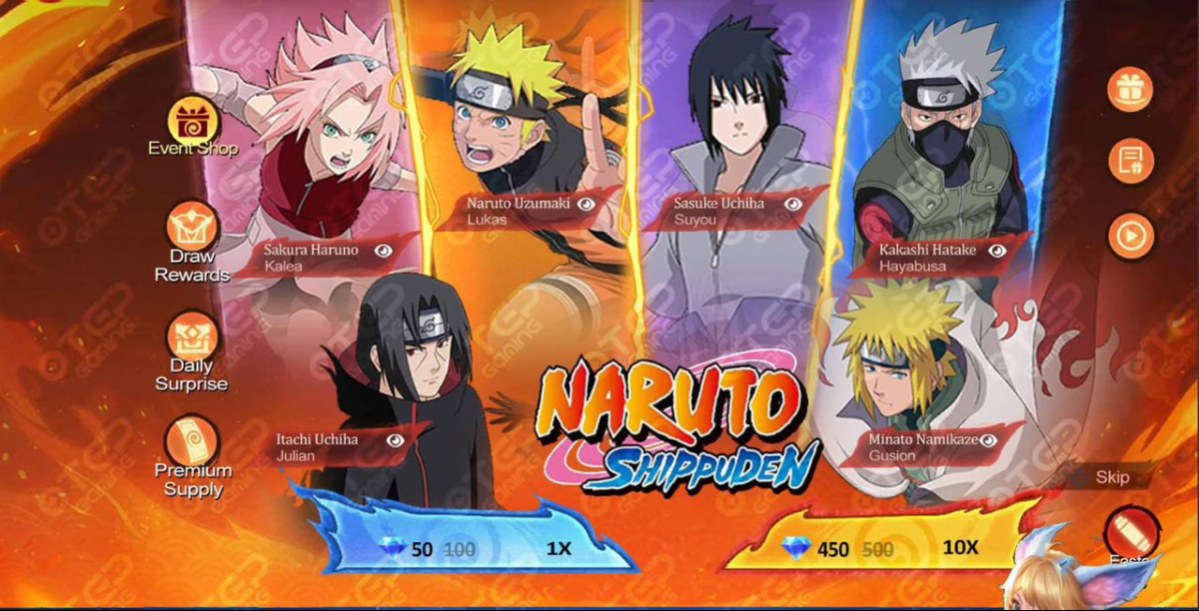 Naruto x MLBB Resale Phase 1 Via Gift