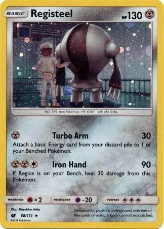 Registeel Sun and Moon Promo Promo 68 Pokemon TCG