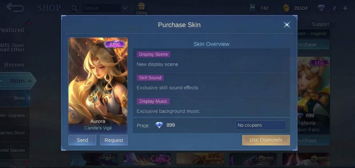 MLBB Epic Skin Aurora