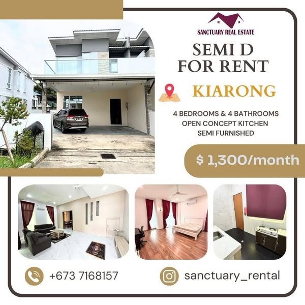SEMI DETACHED HOUSE FOR RENT AT KIARONG